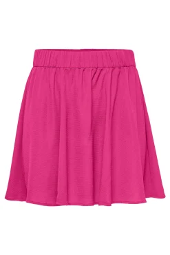 Only Falda Corta Fluida Rojo Best