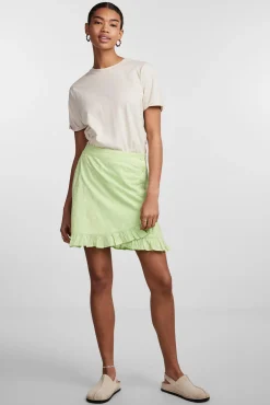 Pieces Falda Corta Mujer Verde Sale