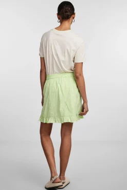 Pieces Falda Corta Mujer Verde Sale
