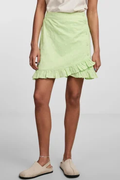 Pieces Falda Corta Mujer Verde Sale