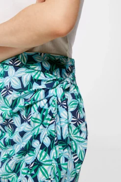 * Falda Corta Pareo Estampada Estampado Azul Clearance