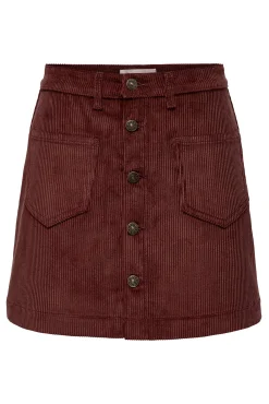 Only Falda De Pana Marron Oscuro Clearance