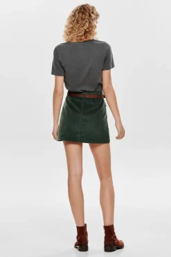 Only Falda De Pana Verde Discount