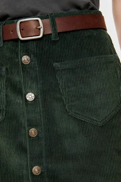 Only Falda De Pana Verde Discount