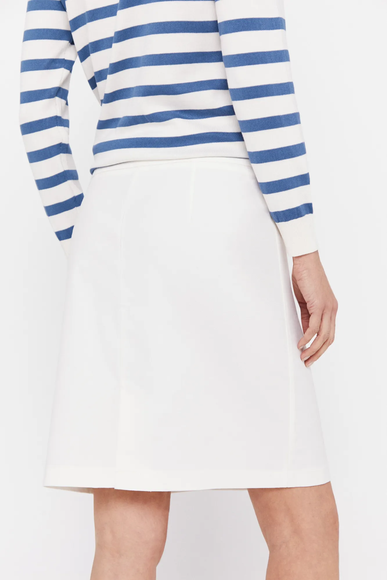 Cortefiel Falda De Pique Blanco Online