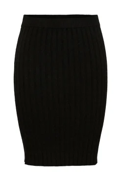 Pieces Falda De Punto Negro Best