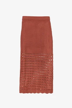 Tiffosi Falda De Punto Midi Naranja Clearance