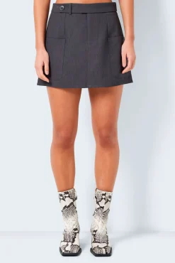 Noisy May Falda Estilo Sastrera Gris Medio Online