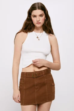 High Spirits Falda Graft Marron Oscuro Discount