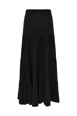 Only Falda Larga Negro Sale