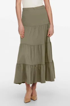 Only Falda Larga Verde New