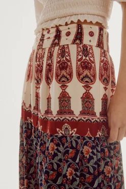 Slowlove Falda Larga Fluida Estampada Multicolor Best