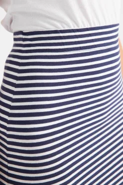 Inside Falda Larga Punto Rayas Navy Best