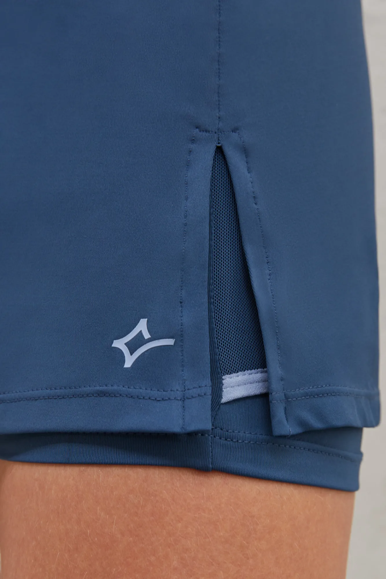 Dash and Stars Falda Malla Interior Marino Azul Online