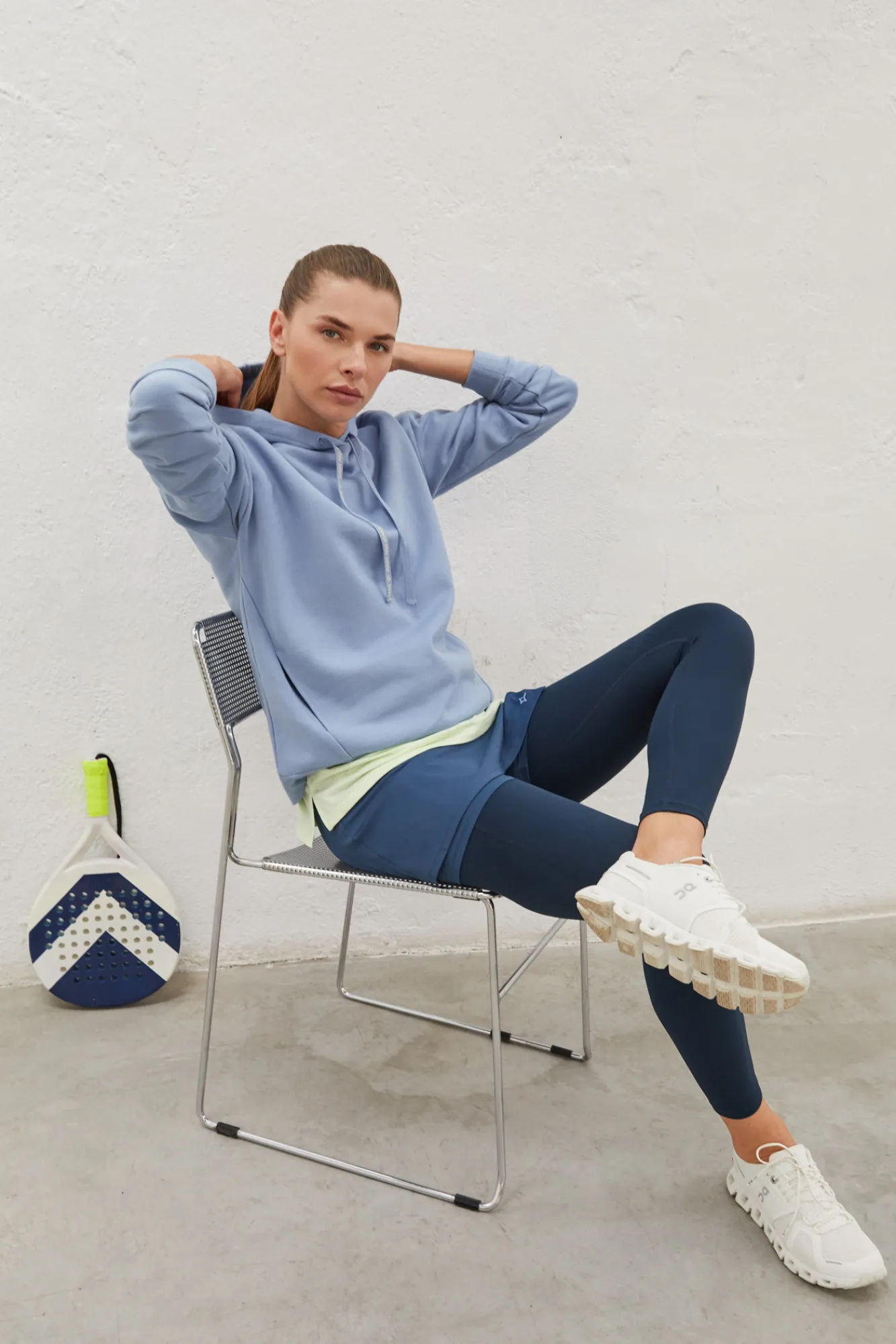 Dash and Stars Falda Malla Interior Marino Azul Online