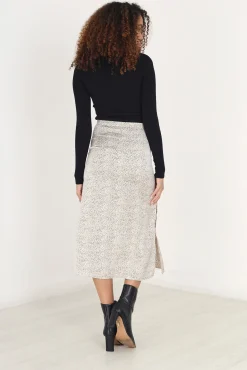Brave Soul Falda Maxi Con Print De Puntos Estampado Tostado Sale
