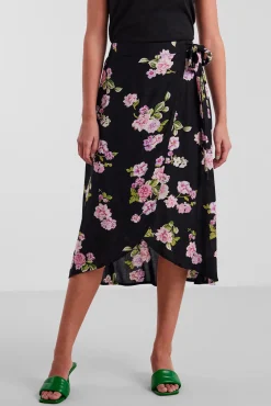 Pieces Falda Midi Cruzada. Multicolor Clearance
