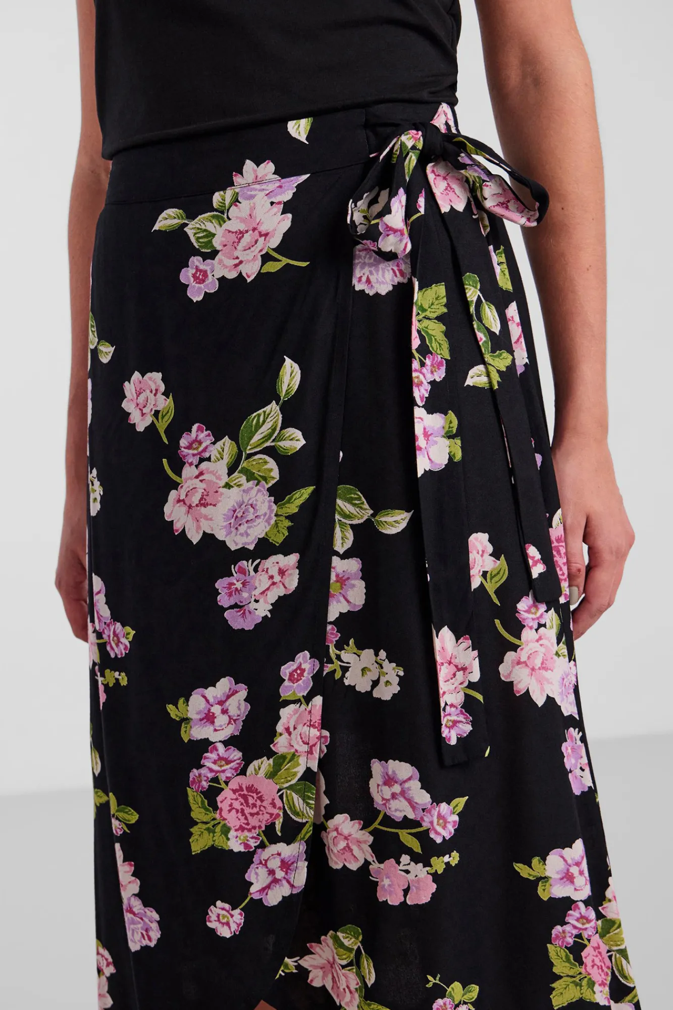 Pieces Falda Midi Cruzada. Multicolor Clearance