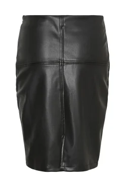Noisy May Falda Midi De Polipiel Negro Online