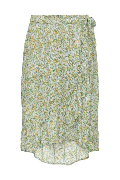 JDY Falda Midi Estampada Blanco Best