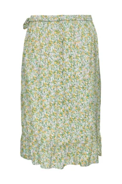 JDY Falda Midi Estampada Blanco Best