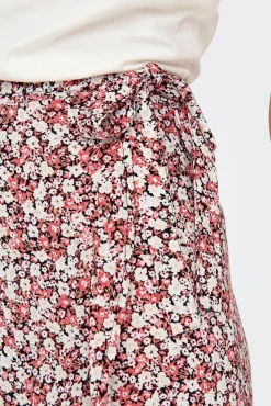 JDY Falda Midi Estampada Negro Sale
