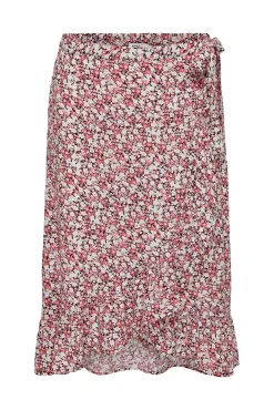 JDY Falda Midi Estampada Negro Sale