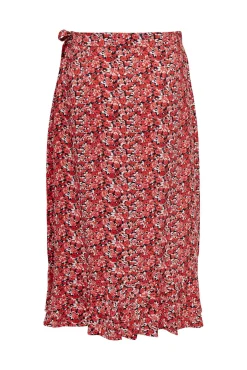 JDY Falda Midi Estampada Cruzada Gris Oscuro Hot