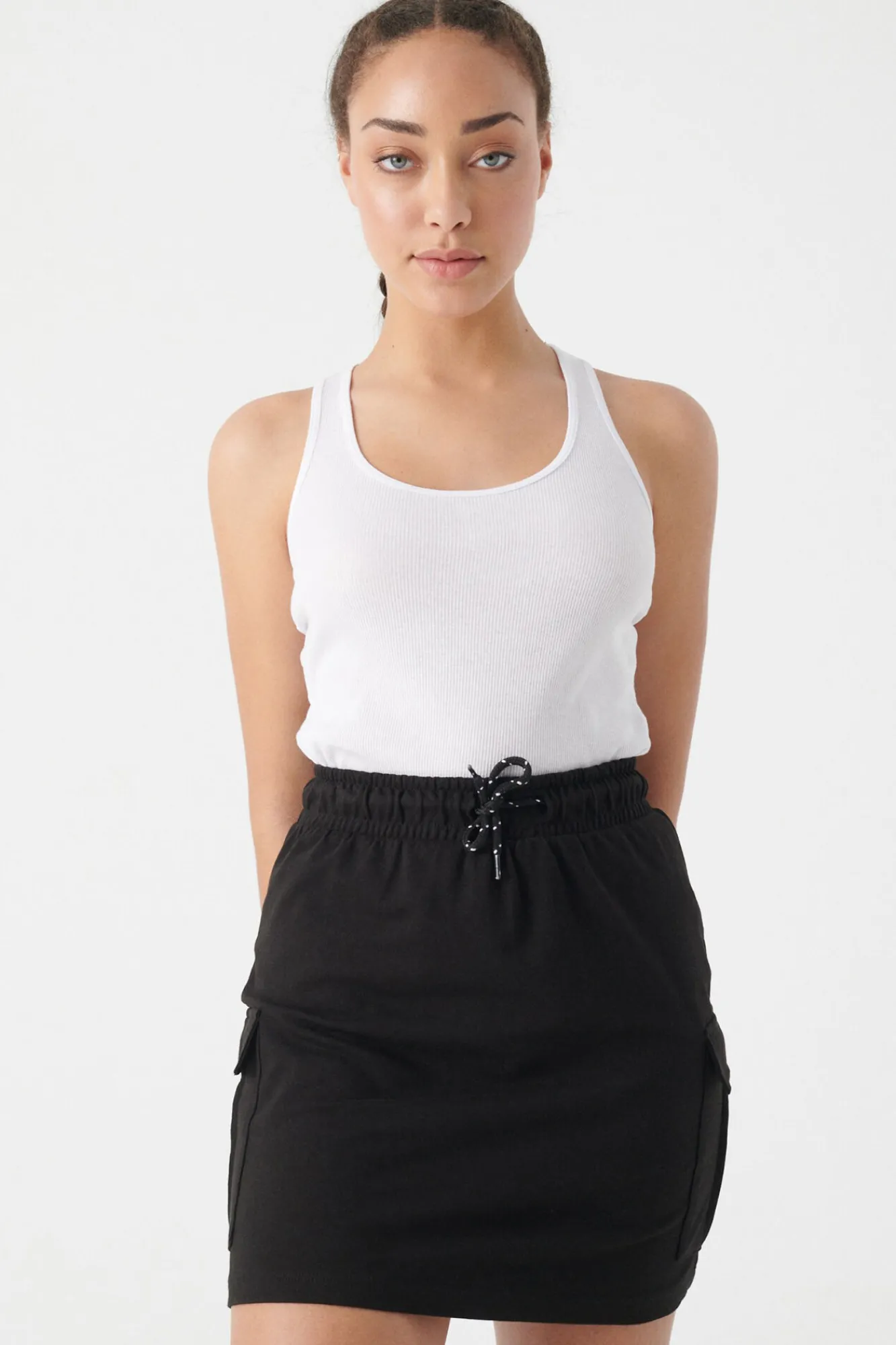 Inside Falda Mini Cargo Negro Sale