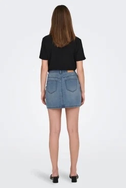 JDY Falda Mini Denim Azul Claro Outlet