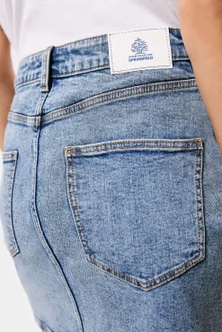 * Falda Mini Denim Azul Medio Outlet