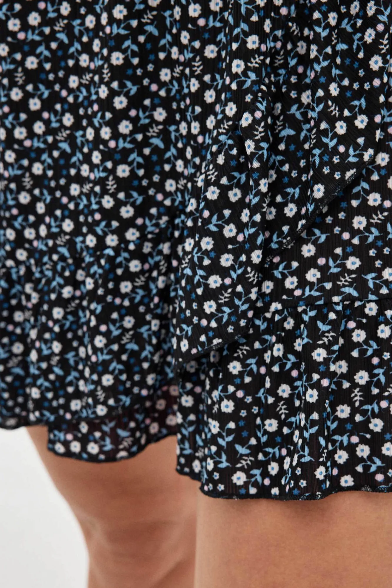 Inside Falda Mini Estampado Flores Negro Discount
