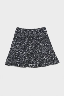 Inside Falda Mini Estampado Flores Negro Discount