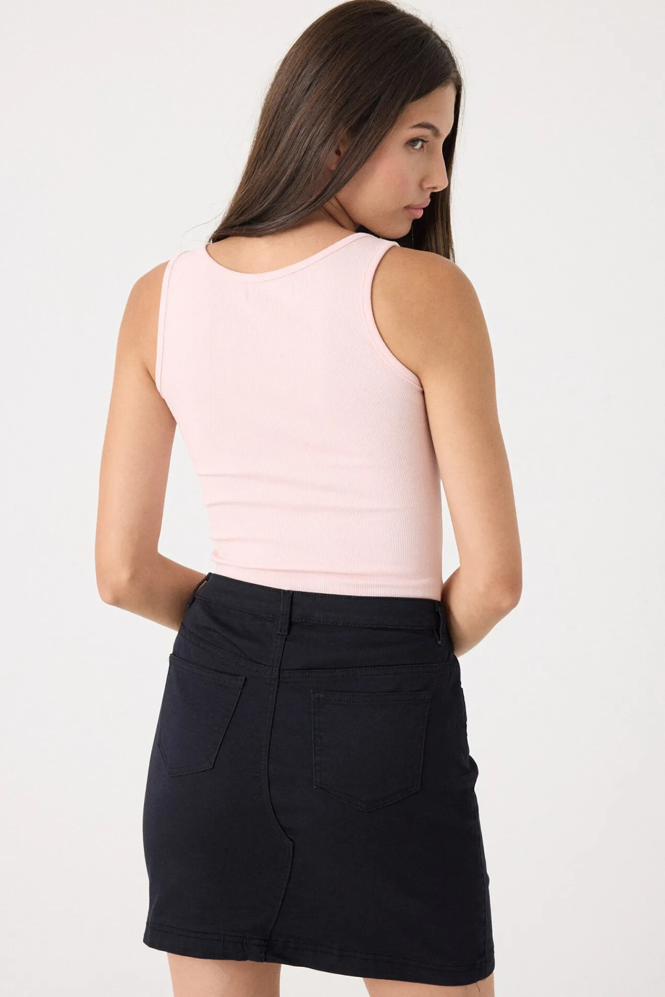 Inside Falda Mini Sarga Colores Negro Outlet