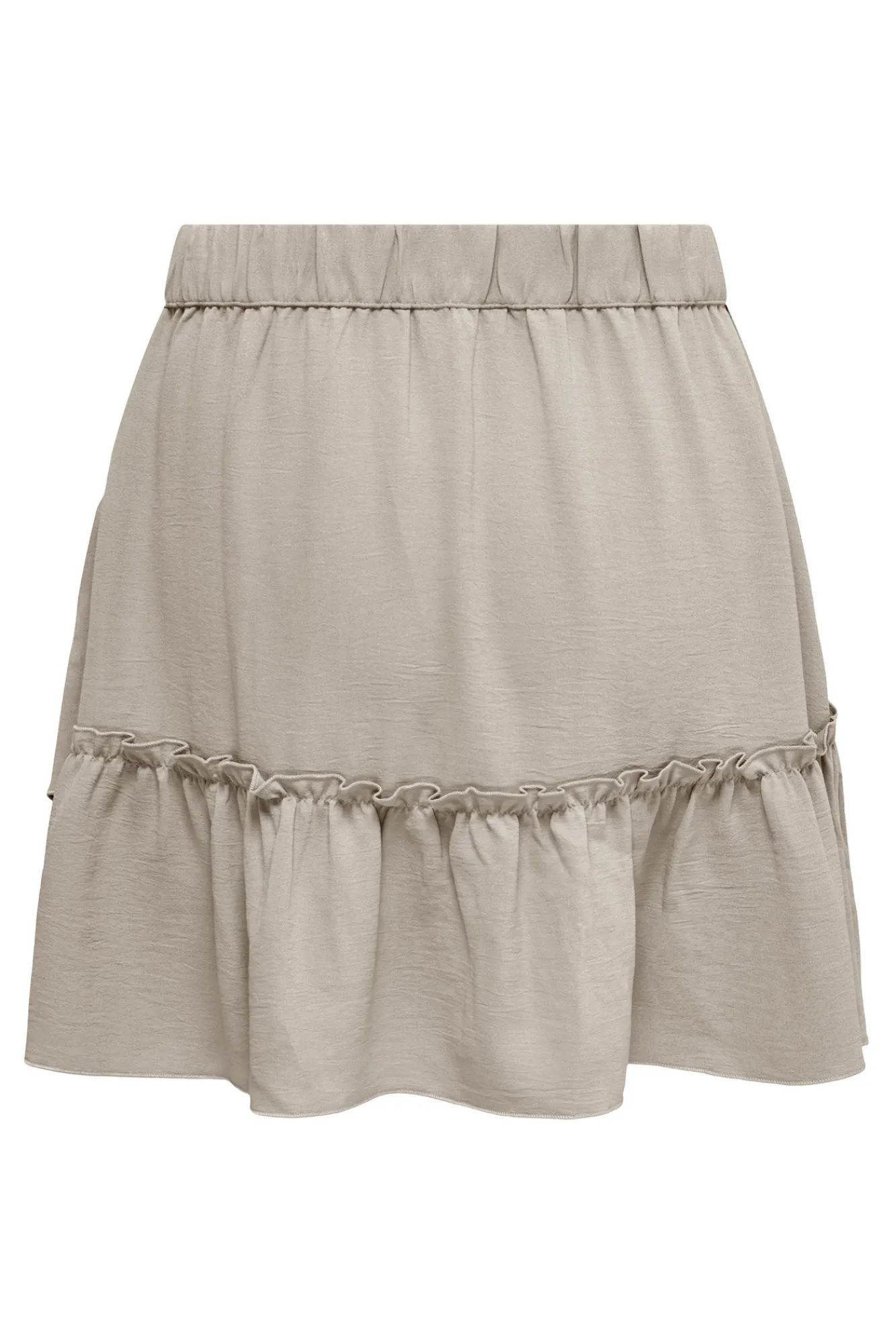 JDY Falda Mini Volantes Gris Medio Discount