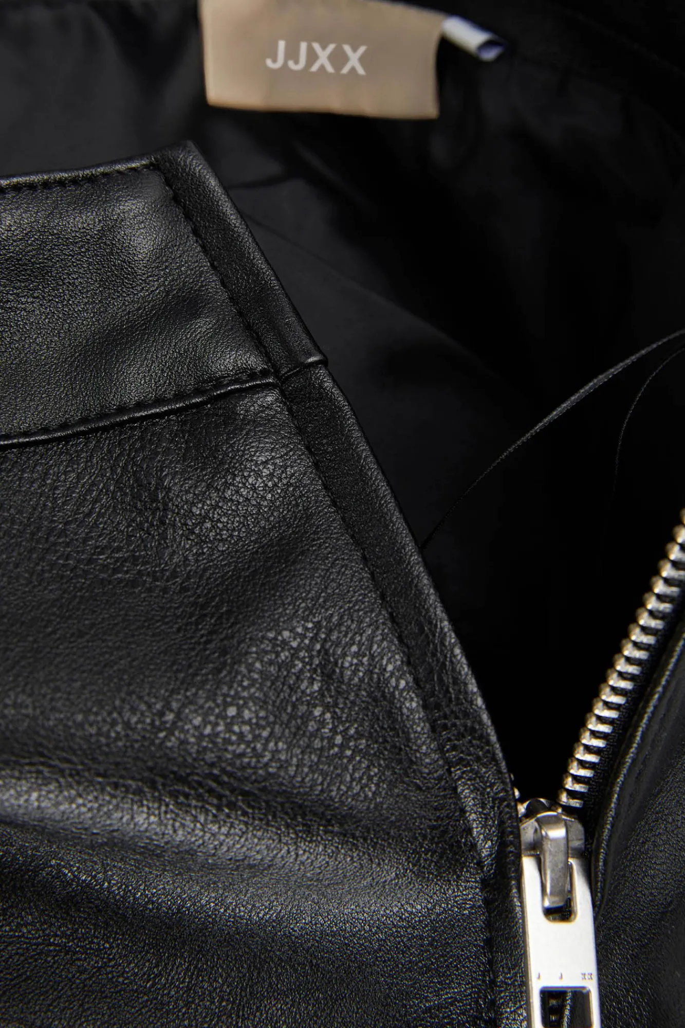 Jack & Jones Falda Polipiel Negro
