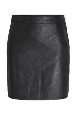 Jack & Jones Falda Polipiel Negro