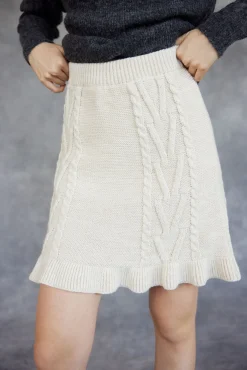 Slowlove Falda Punto Fantasia Marfil Hot