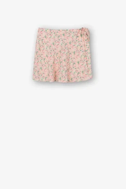 Tiffosi Falda Shorts Fluida Estampado Floral Fucsia Online