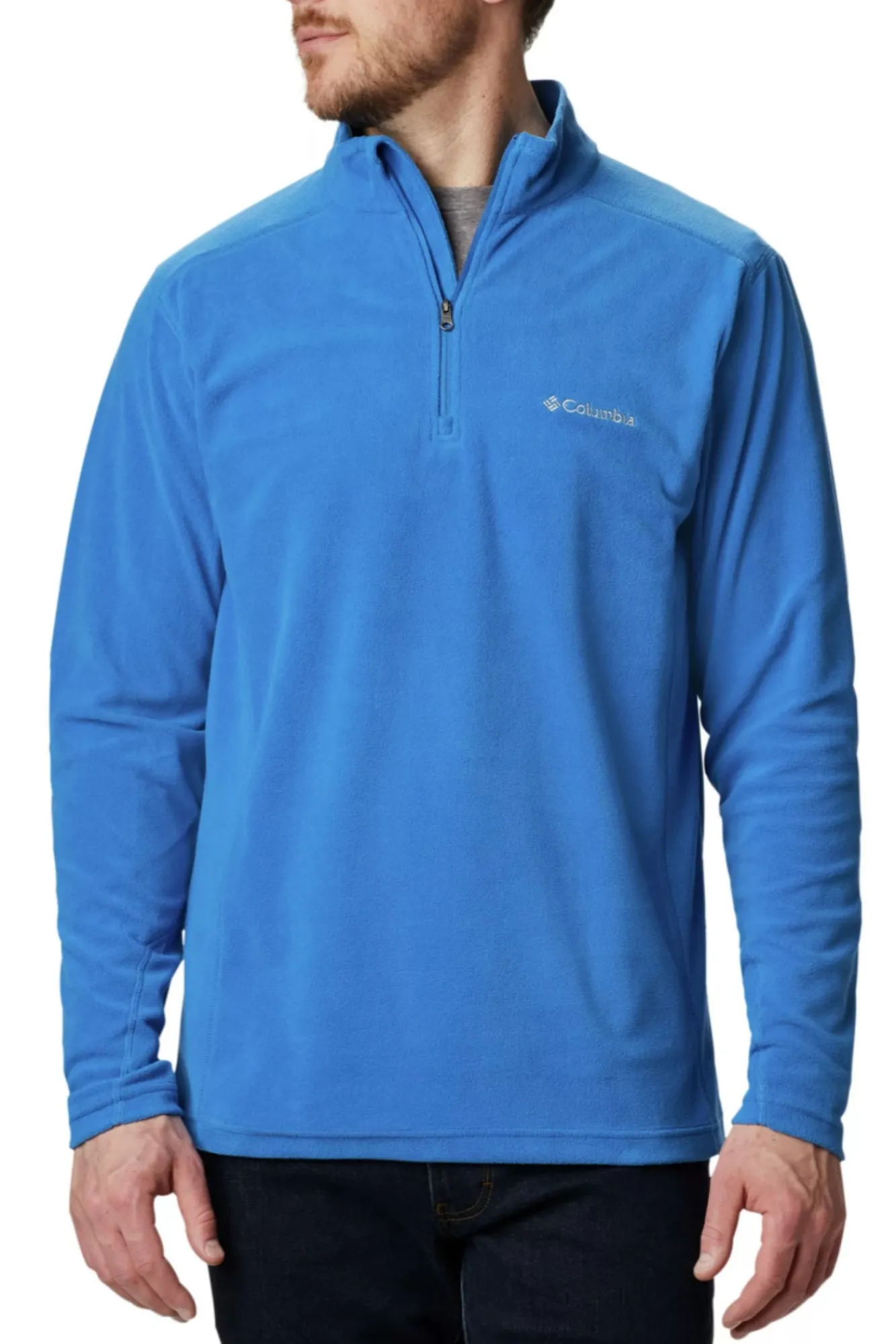 Columbia Forro De Media Cremallera Klamath Range™ Ii Para Hombre Azul Medio