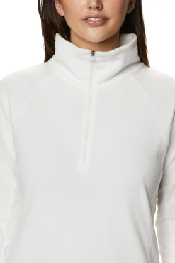 Columbia Forro Polar Con Media Cremallera Para Mujer Glacial™ Iv Blanco New
