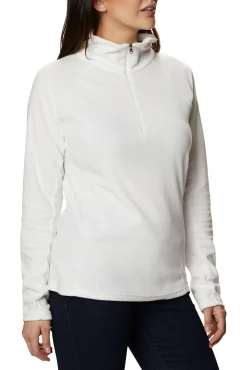 Columbia Forro Polar Con Media Cremallera Para Mujer Glacial™ Iv Blanco New