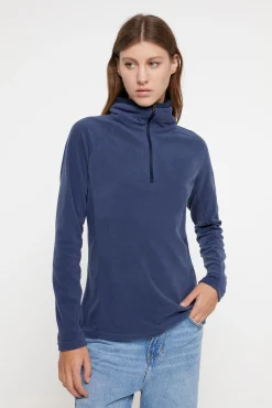Columbia Forro Polar Con Media Cremallera Para Mujer Glacial™ Iv Azul New