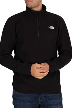 The North Face Forro Polar Con Media Cremallera Negro Outlet