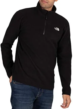 The North Face Forro Polar Con Media Cremallera Negro Outlet