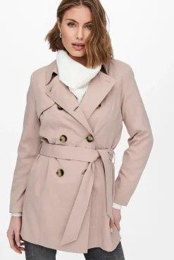 Only Gabardina Clasica Algodon Rosa Best