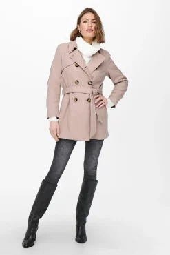 Only Gabardina Clasica Algodon Rosa Best