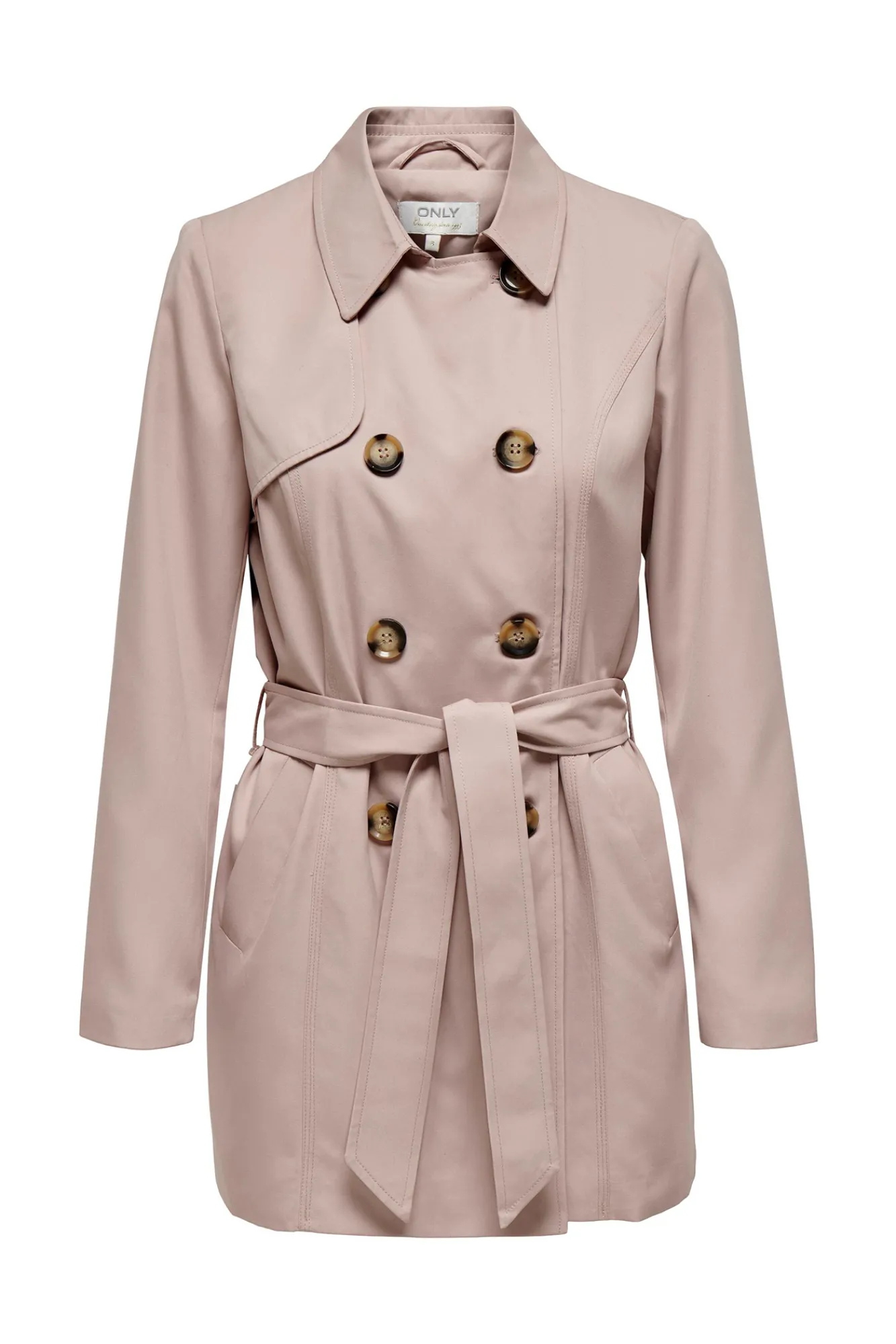 Only Gabardina Clasica Algodon Rosa Best