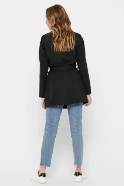 Only Gabardina Clasica Algodon Negro Hot