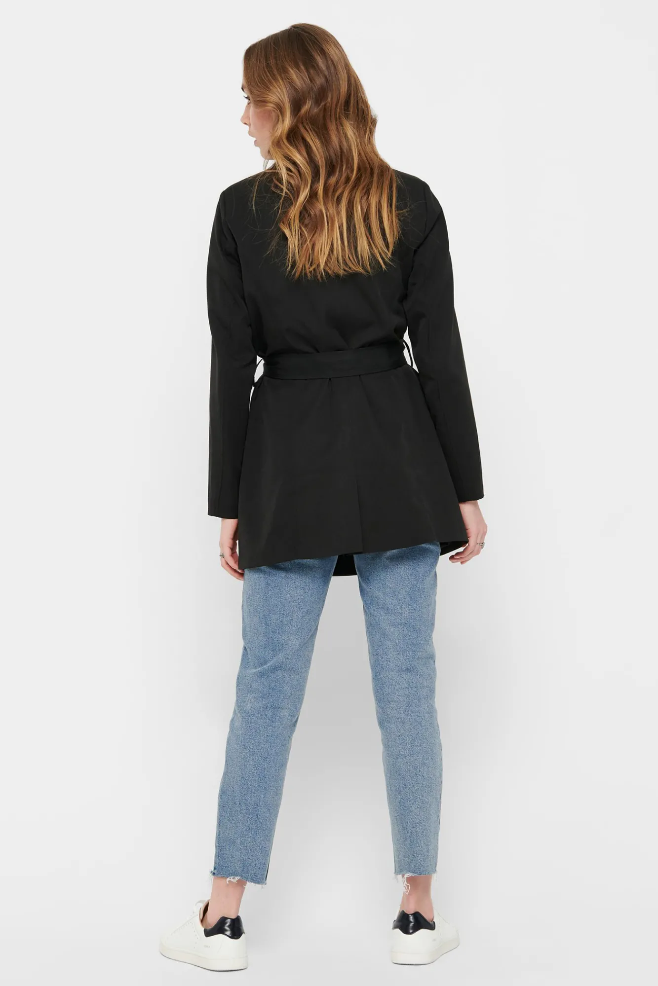 Only Gabardina Clasica Algodon Negro Hot